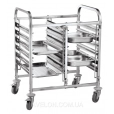 Тележка для лотков двойная 12 x GN 1/1 HENDI 810569