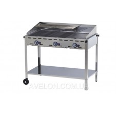 Гриль газовый Green Fire 3 горелки HENDI 149591