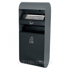 Пепельница настенная 3 л с корзиной 14 л HENDI 440049